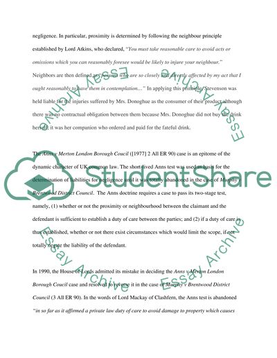 Supreme Court Needs to Lay down New Rules on the Issue of Liability for Negligence