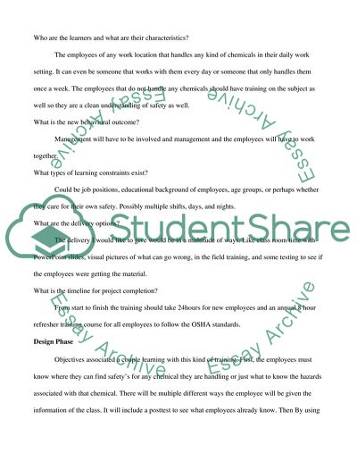 Safety Training Program