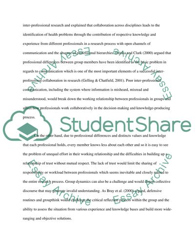 Interprofessional Collaboration in Healthcare