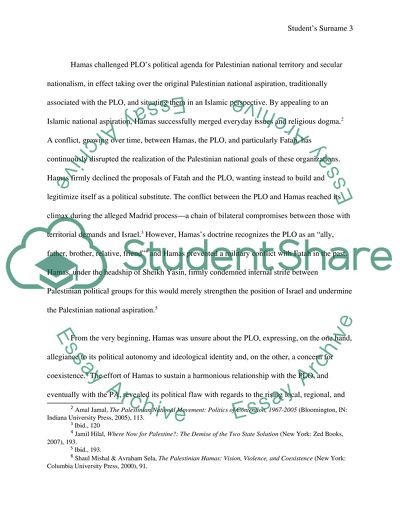 PLO and Hamas achieved the Palestinian national aspiration