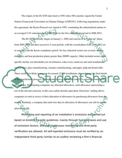 Emission Trading Schemes