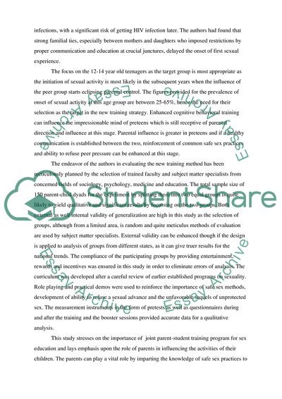 Parent-Adolescent Relationship Education
