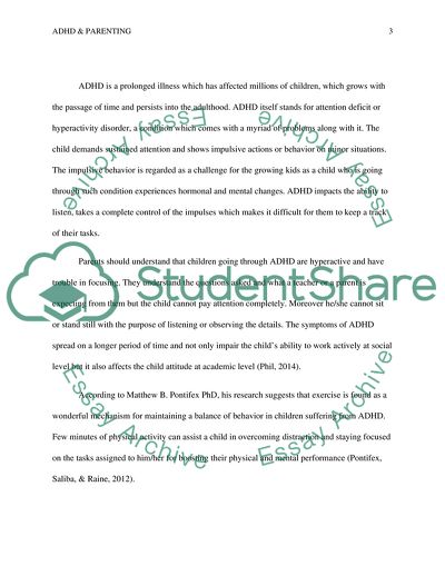 Attention Deficit Hyperactivity Disorder vs Parenting Discipline