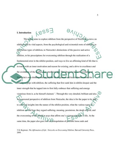 Nihilism in Nietzsche