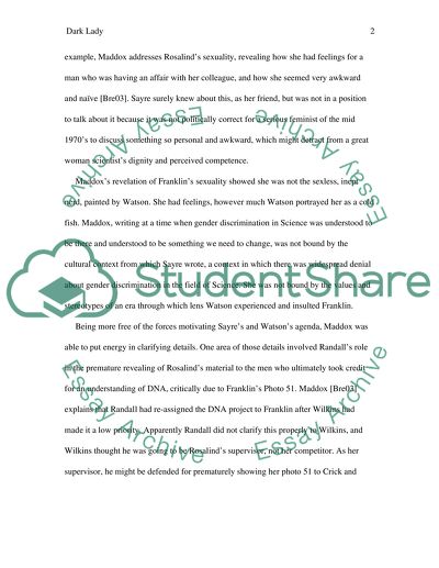 Dark Lady: An Holistic Perspective