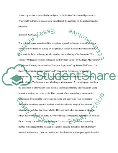 Is Europe an Optimum Currency Area