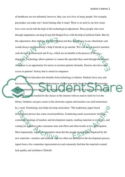 persuasive essay about technology evolution of technology examples