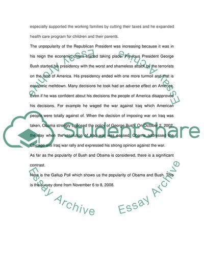 Americas Rationality (view) for Electing Obama as President