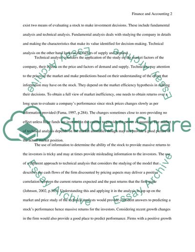 Predictability of Excess Stock Returns