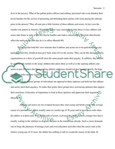 Do Athletes and Actors Get Paid too Much