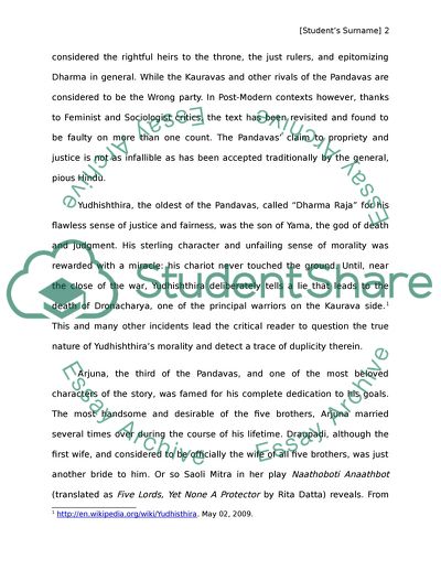 Flouting Of Dharma In The Mahabharata