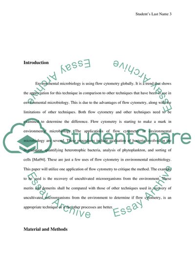 Critique of Flow Cytometry usage in Environmental Microbiology