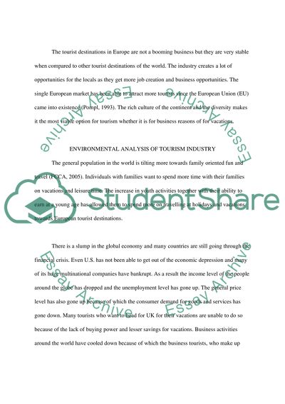 essay europe in tourism