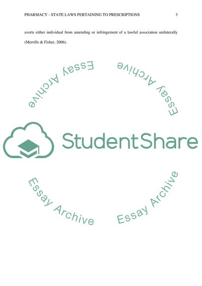 Pharmacy - State laws pertaining to prescriptions