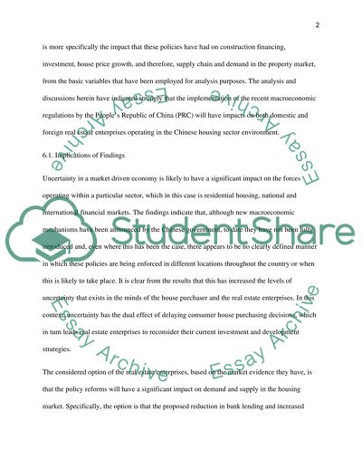 The impact of macroeconomic policy in real estate corporations in China