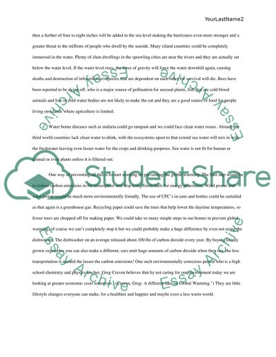 Global Warming Phenomenon