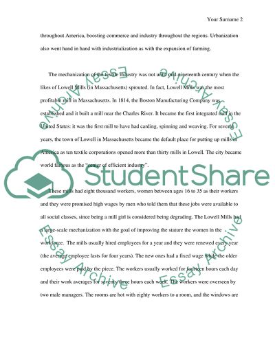 Manufacturing and Urbanization