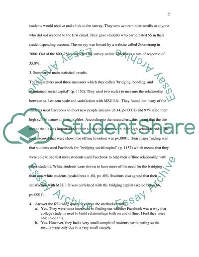 Reaction paper assignment
