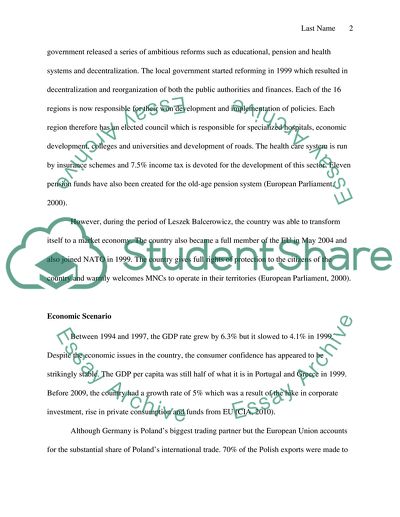 PEST Analalysis on Poland