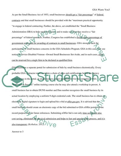 GSA E-Offer Analysis