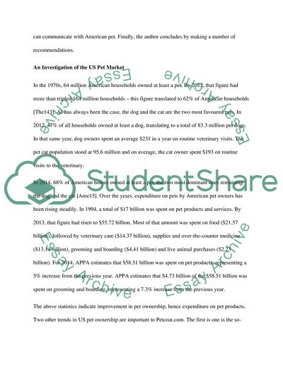 Market Entry Report for Petcoats.com