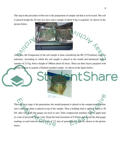 Californian Bearing Ratio Test