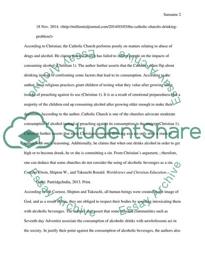 Ethics of Using Alcoholic Beverages