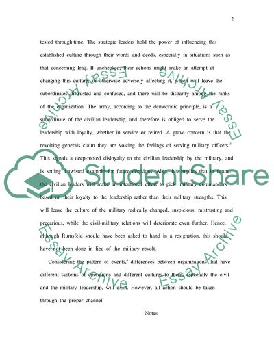 Revolt of the generals