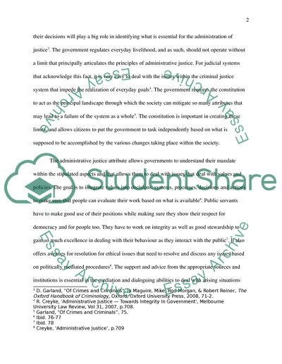 Administrative Justice