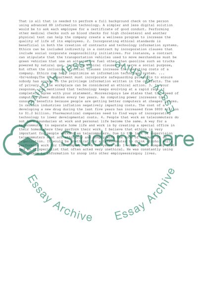 Incorporating Ethical Standards