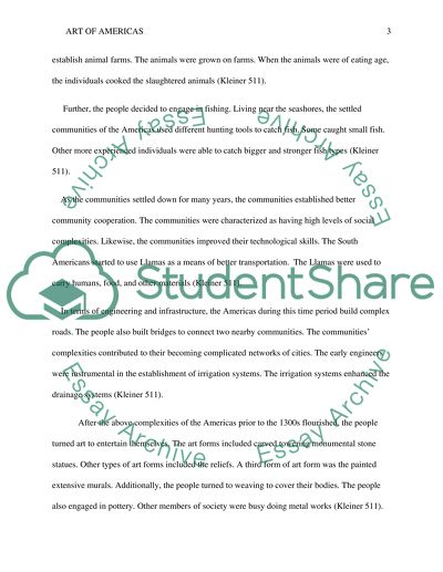 Art of the americas before 1300