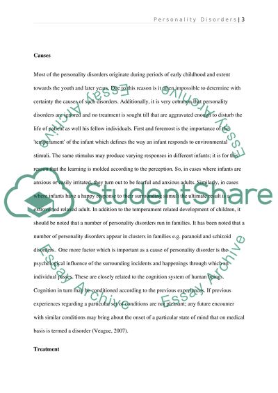 Personality Disorders. Symptoms, Causes, Treatment