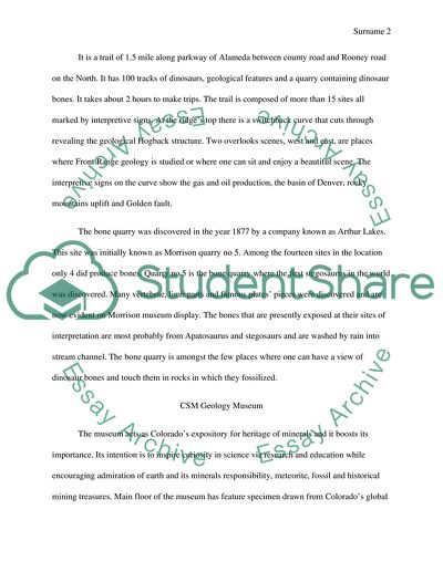 Triceratops Trail, CSM Geology Museum, and Dinosaur Ridge