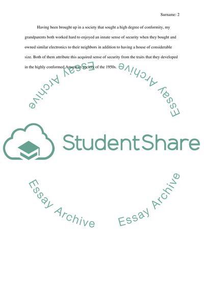 Post-War Conformity in the 1950s and the Seeds of Change