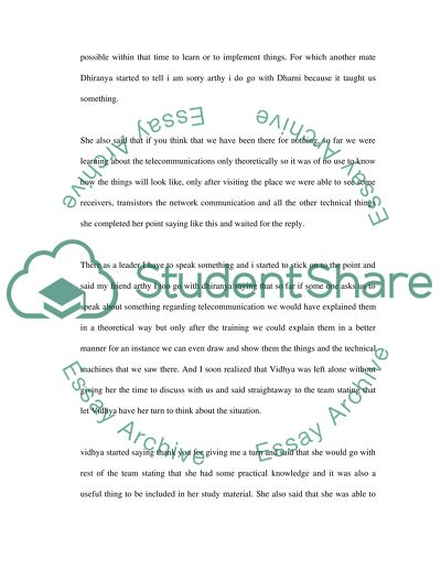 Small Group Dynamics