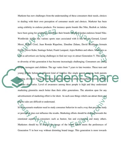 Generation Y Consumers