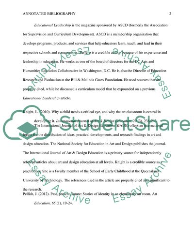 Arts in elementary/secondary education