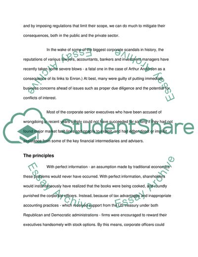 Corporate Corruption of the Enron and WorldCom Enterprises