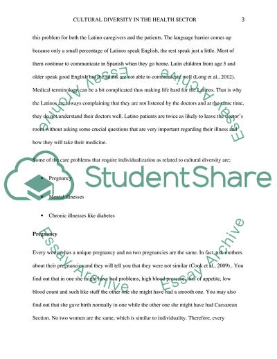 Cultural Diversity in the Health Sector