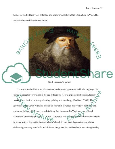 Leonardo da vinci and the science work