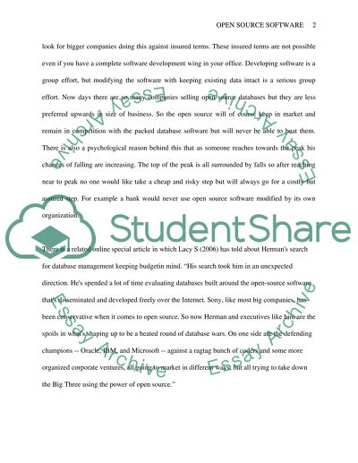 Open source software