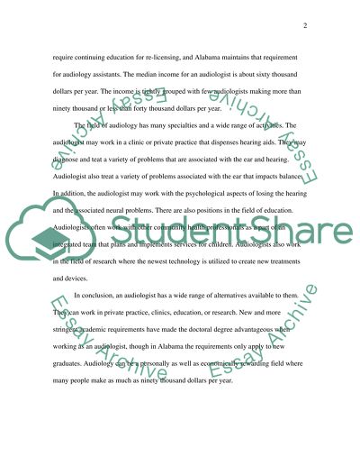 BECOMING AN AUDIOLOGIST