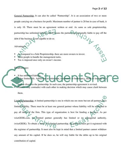 Business Law: Advantages and Disadvantages of Sole Proprietorship