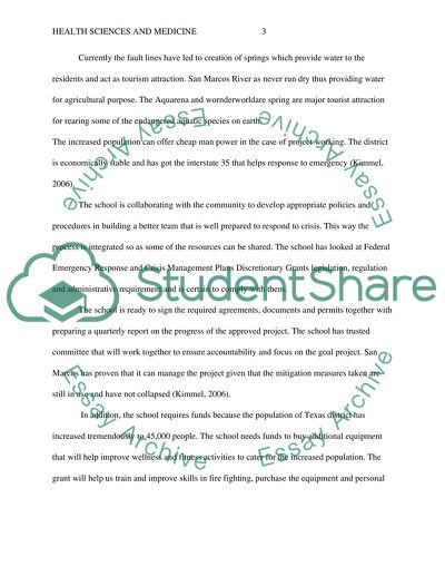 Federal emergency grant