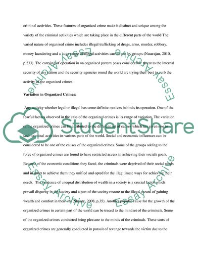 Organised Crime Around the World