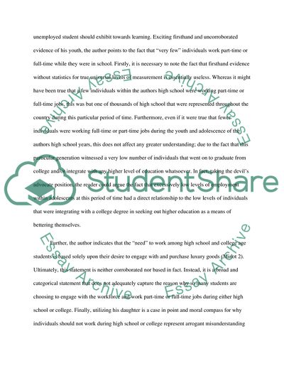 Comparative Discussion of Essays on Education