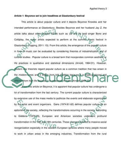 Applied Theory Articles