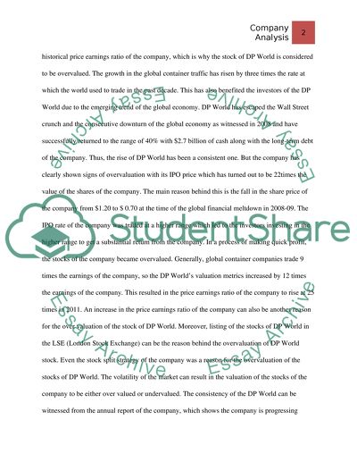 DP World Company Analysis