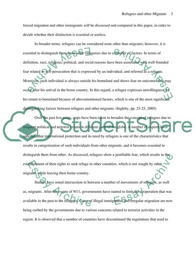 Refugees and other Migrants