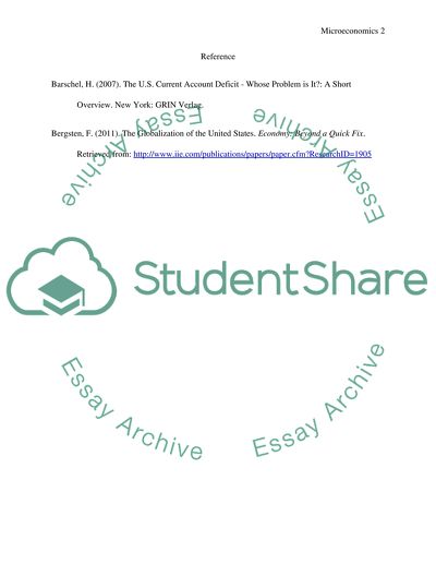 Current Global Economic Situation and Microeconomics in the US